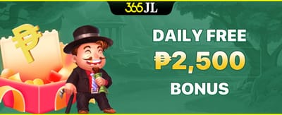 Daily ₱2,500 Lucky Bonus promotion banner